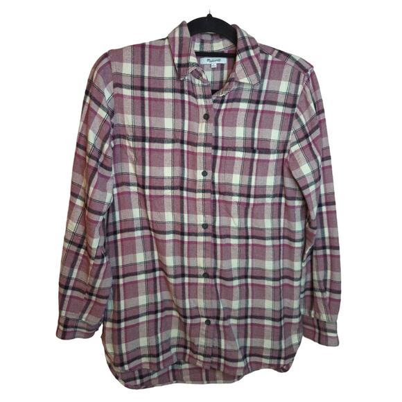 Madewell Classic Ex-Boyfriend Shirt in Cornado Plaid size S - Picture 3 of 6